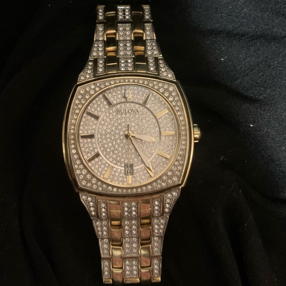 Bulova Phantom Crystal Watch Gold and Silver - Picture 10 of 11
